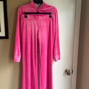 Juicy Couture Tracksuit NWT Size S Hot Pink  Y2K Velour Hoodie & Pants